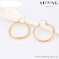 90483 xuping 18k Gold überzogene Schmuck Phantasie Großhandel Hoop Ohrring